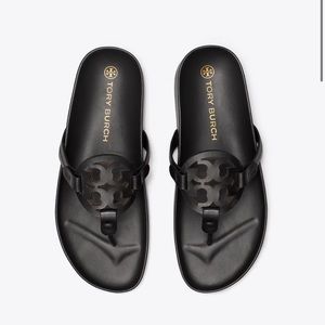 NEW Tory Burch Miller Cloud Black Leather